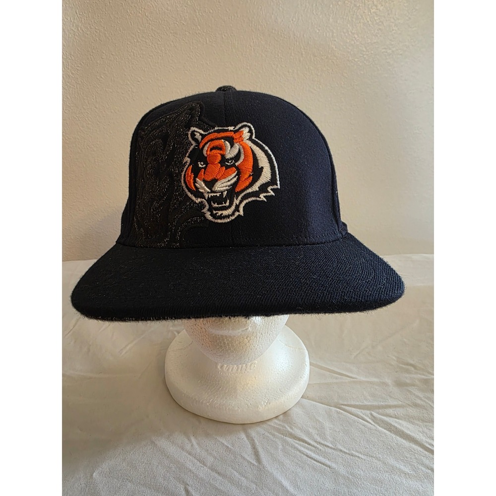 Reebok Cincinnati Bengals NFL Onfield Hat Mens L/XL Black Embroidered Logo Hat